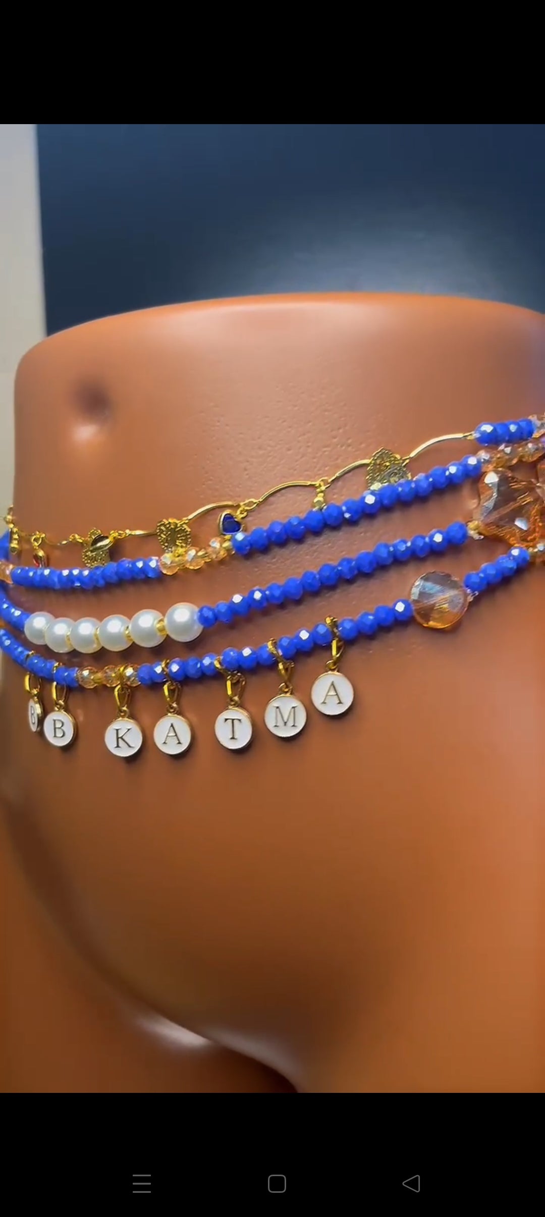 Chaînes de taille élégantes "DEGU" – Doré & Rouge Passion