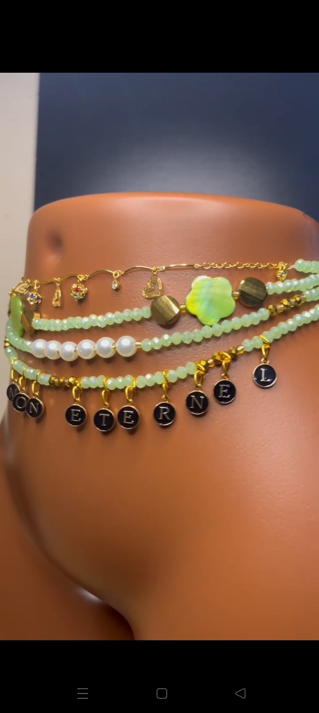 Chaînes de taille élégantes "DEGU" – Doré & Rouge Passion