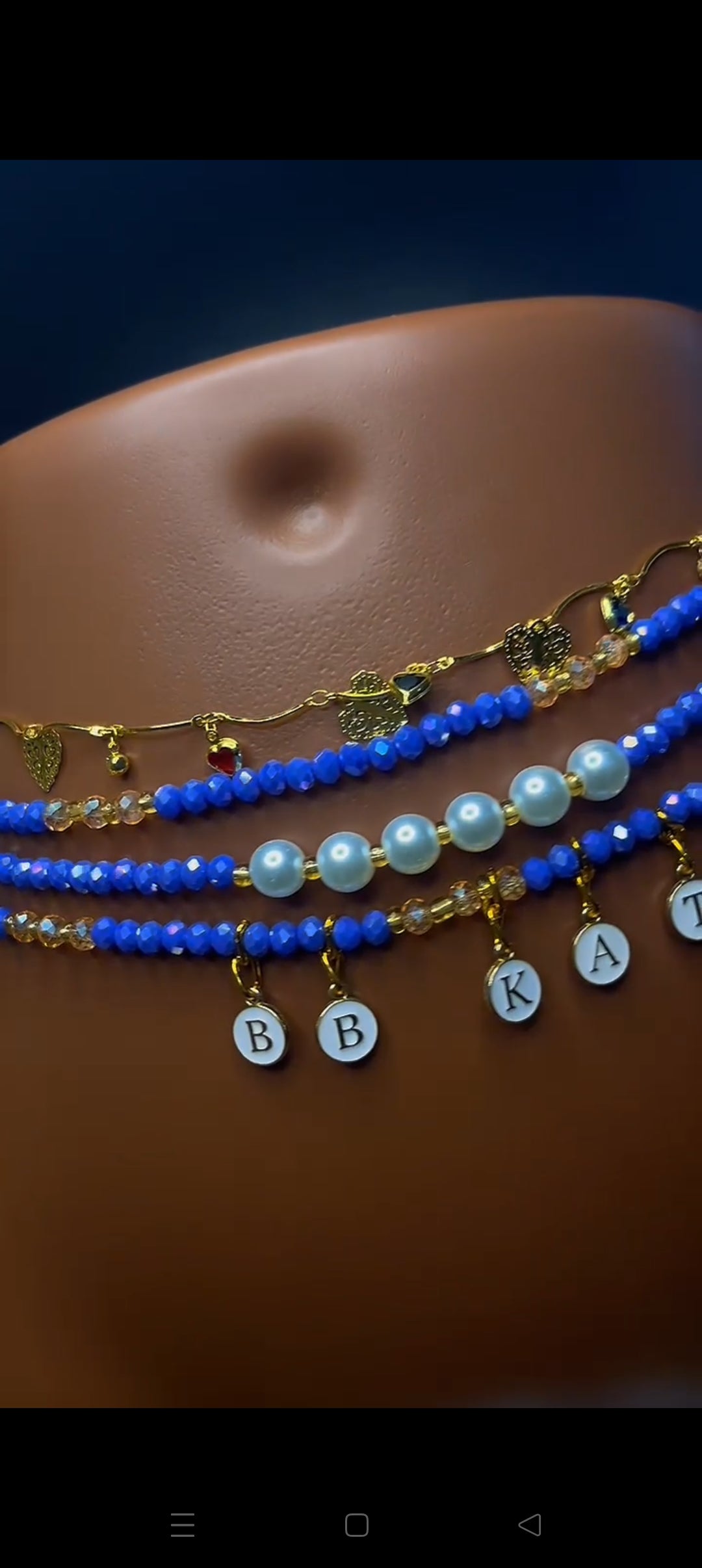 Chaînes de taille élégantes "DEGU" – Doré & Rouge Passion