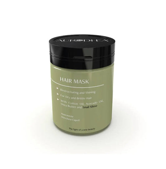 Masque capillaire à la bave d'escargot 150 ml | Enrichi en huile de coton, huile d'avocat et beurre de karité.